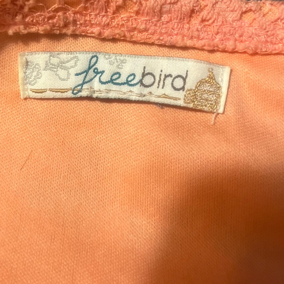 Freebird Elegant Coral Lace Women's Skirt - Picture 5 of 7